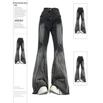 2024 American Vintage High Waist Straight Jeans Women Fashion Casual Baggy Denim Trouser Y2K Wide Leg Grunge High Street Style Pants S juoda