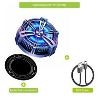 Bonola Magnetic Cooling Pad Peltier Radiator for IPadiPhone Phone Game Cooler Fan for Android Universal Mobile Phone X12 juoda