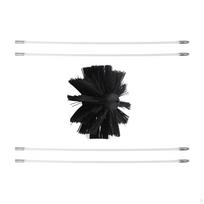-Vent Cleaner, Chimney Brush Remover, 4  Nylon Head, Dryer Duct Cleaning Tool, 4 Rods