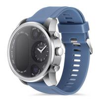 Išmanusis laikrodis Dvigubas laikas Atsparus vandeniui IP67 Širdies ritmo monitorius Bluetooth Veiklos sekiklis Išmanusis laikrodis Sportinis IOS Android mėlyna
