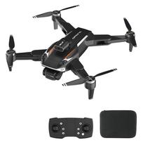 Nuotolinio valdymo GPS dronas su dviguba kamera 8K sulankstomas dronas be galvos su kliūčių išvengimo funkcija optinio srauto padėties nustatymo gestų fotografija 3 Battery juoda