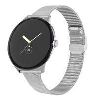 Watchband Slim Milanese Metal Band For Google Pixel Watch Strap Smartwatch Stainless Steel Correa No Gaps Bracelet For Google Pixel Watch For Google Pixel
