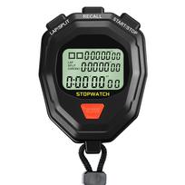 Digital Stopwatch Timer Professional Handheld Chronograph Stop Watch with Lanyard Outdoor Training Timer Large Display 100