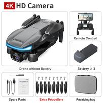 L105 Pro Drone 4K HD dvigubos kameros lazerinis kliūčių išvengimo šepetėlis variklis GPS 5G WIFI RC FPV keturkopteriniai žaislai 1B juoda