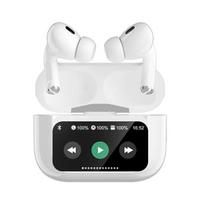 2024 A8PRO spalvotas LED ekranas belaidės ausinės Aktyvaus triukšmo ausinės HiFi stereo erdvinės muzikos ausinės, skirtos visiems išmaniesiems telefonams kompiuteriams ir planšetiniams kompiuteriams balta