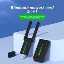 1300Mbps USB 3.0 WiFi adapteris belaidis tinklo plokštė belaidis imtuvas siųstuvas 2,4G/5GHz Bluetooth 4.2 adapterio raktas nešiojamam kompiuteriui