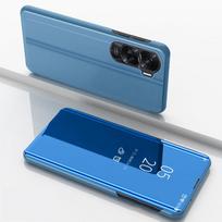 „Smart View“ veidrodinis apverčiamas dėklas, skirtas „Honor 200 Pro 90 Smart Lite 5G“ atviro dangčio stovas, sulankstomas, atsparus smūgiams, kaip laikiklis, ypač plona apsauga Honor 200 mėlyna