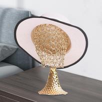 Elegant Hat And Wig Display Stand for Home Travel juoda