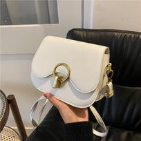New Flap Crossbody Bags For Women Fashion Lock Design Shoulder Bag Solid Color Pu Leather Ladies Saddle Handbags Cross Body 19x7x14cm balta