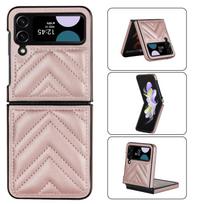 Taikoma naujam „Samsung Flip4 V“ formos mobiliojo telefono dėklui „Z Fold4 Small Fragrant Wind Anti-Drop“ sulankstomam mobiliojo telefono dėklui. Z Flip3 raudona