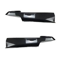 1 pora blizgios juodos spalvos / anglies pluošto išvaizda automobilio priekinio buferio lūpų skirstytuvas Canards Spoileris, tinka BMW 3 serijos F30 F31 M Sport 2012–2019 m.