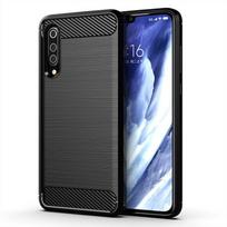 Anglies pluošto smūgiams atsparus dėklas Xiaomi 9 Mi 9 Mi9 Silikoninis dėklas Mi 9 Pro 5G xaomi Mi9 pro 5g Bamperis Galinis dangtelis Coque Fundas Mi 9 juoda