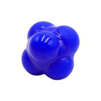 68mm Hexagonal Reaction Ball Silicone Agility Coordination Reflex Exercise Fitness Training Ball Suitable for Children and Adult mėlyna