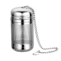 Nerūdijančio plieno arbatos sietelis-užplikytuvas, smulkaus tinklelio arbatos rutuliukas, užplikytuvas biriai arbatai, daugkartinio naudojimo arbatos filtrų maišeliai, difuzoriai su grandinėlės kabliuku ir dangteliu L sidabras