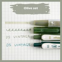 4pcs Vintage Color Gradient Pens Set, Quick Dry Gel Ink Pen and Fluorescent Highlighter Marker Drawing Paint Office School A6458 alyvuogės