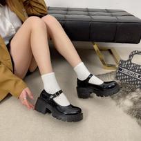 Basutės Japoniška Vasarinė Jk Uniforma Platforma Studentams Mary Jane Storas Kulnas Vintage Vienspalviai Batai Moteriški Batai 35