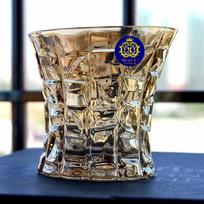 Golden Crystal Whiskey Glasses European Style Luxurious Home Wine Glassware Glittering Beer Mug XO Chivas Cognac Brandy Snifters No. 39