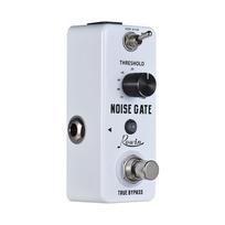 Triukšmo mažinimo gitaros efekto pedalas 2 režimai iš aliuminio lydinio Shell True Bypass white
