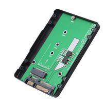 Juodo metalo SSD korpusas M.2 NGFF SSD iki 22Pin 2.5 ii 2280 SATA adapterio kortelė, 7 mm aukščio