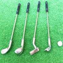 5 vnt./rinkinys Lėlių namelio golfo lazdos su 1 kamuoliuku Lėlės aksesuaras Miniatiūriniai aksesuarai 6,5 cm Naujausias išpardavimas Žaislas vaikams 5pcs a set