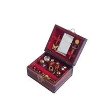 1:12 Lėlių namelio priedai Mini papuošalų dėžutė Lėlių namelio miniatiūros „pasidaryk pats“ Miniatiūros Lėlių namelis Baldai Žaislų namelis jewelry box