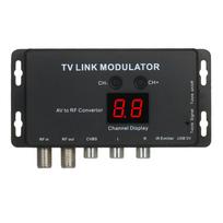 TVLINK moduliatorius AV į RF keitiklis ir IR plėtiklis RF moduliatorius juoda