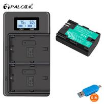 LP E6 LPE6 LP-E6 E6N baterija 2000 mAh + LCD dvigubas įkroviklis, skirtas Canon EOS 5DS R 5D Mark II 5D Mark III 6D 7D 80D 90D EOS 5DS R fotoaparatas 1 charger 1 battery black