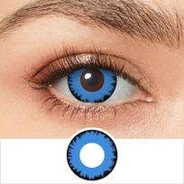 Pseyeche Demon Vampire Eye Helovino kontaktiniai lęšiai Scary Lęšiai Cosplay Kontaktai Mėlyni kontaktiniai lęšiai anime priedams 14.0mm mėlyna