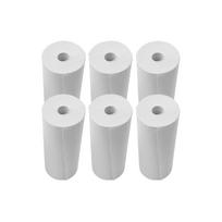 Terminio popieriaus ritinėliai 80x30 mm kvitų popierius Kasos aparato popieriaus ritinėliai prekybos centrų POS kvitų spausdintuvui, 6 ritinėliai 6 Rolls balta