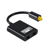 1–2 garso adapteris Skaitmeninio optinio kabelio skirstytuvas Optinio pluošto garso adapteris Šviesolaidinis juoda