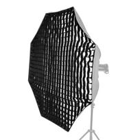 140 cm / 55 colių fotografijos aštuonkampis „Softbox“ tinklelis, juodas korio tinklelis „Softbox“ atšvaitas portretas juoda
