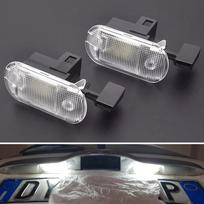 2 vnt. baltos spalvos LED pirštinių dėžutės šviesos bagažo lempa, skirta VW Bora Jetta Golf MK4 Variant Caddy Passat B5 B5.5 Touareg Touran balta