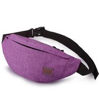 TINYAT naujas vyriškas laisvalaikio liemens krepšys Gaminio drobės pečių „Fanny Packs“ moteriškas diržinis krepšys, skirtas pinigams Telefonas, juodas buferinis krepšys 31x12x5cm violetinė