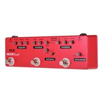 MOSKYAudio DC5 6 viename gitaros kelių efektų pedalo delsa + choras + iškraipymas + greitis + stiprintuvas raudona