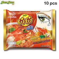 Yum Yum Jumbo, Tom Yum Kung kreminio skonio, 63 g, 10 vnt / 20 vnt - Tailandietiški greitai paruošiami makaronai 63 g x 10 pcs