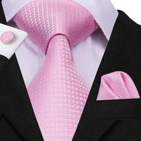 Hi-Tie New Fashion Mens Tie Verslo kaklaraištis Hanky ​​rankogalių segtukų kaklaraiščių rinkinys N-3032