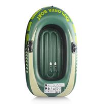 Pripučiama žvejybinė valtis 1 suaugusiajam ir 1 vaikui Vasaros pramogos kanoja baidarėmis S žalia
