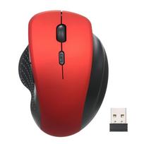 2.4G Wireless Optical Vertical Mouse 6 Keys Ergonomic Office Mouse 3 Adjustable DPI Comfortable raudona