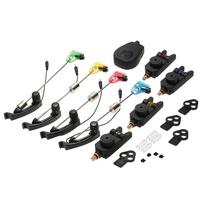 Lixada Wireless Fishing Bite signalizacijos rinkinys Skaitmeninis žvejybos signalizacijos rinkinys 1 imtuvas plius 4 signalizacijos karpiams