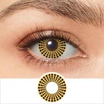 Moliūgų taškiniai kontaktiniai lęšiai Rudi Leopard Print Helovino kontaktiniai lęšiai Ledo mėlyni Šiva kontaktiniai lęšiai Devil Red Kontaktai 14.2mm