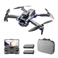 Nuotolinio valdymo dronas su Daul kamera 4K sulankstomas nuotolinio valdymo kvadrokopteris su funkcine kliūtimi 4K 2 Battery tamsiai pilka spalva