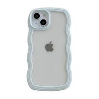 Mielas skaidrus banguotas apsauginis dėklas, skirtas Iphone 13 11 12 14 Plus Pro Max Xs Xr X, atsparus smūgiams, skaidrus, minkštas, estetiškas dangtelis Coque For iPhone 13 balta