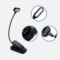 1 vnt LED pritemdymo žarna maža stalinė lempa mini knygelių spaustuko lempa USB įkrovimo akių apsaugos skaitymo lempa HMKH YSXX juoda