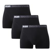 3 vnt Vyriški apatiniai Boksai Kelnaitės Madingi Knickers Apatiniai apatiniai apatiniai ML XL 2XL 3XL 4XL 5XL 6XL 7XL M juoda