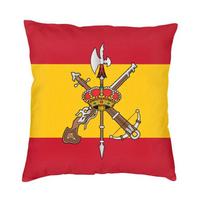 Ispanijos legionas Espanola vėliavos pagalvės užvalkalas 45x45 cm užtrauktukas Ispanijos herbas Minkštas prabangus pagalvės užvalkalas sofos pagalvės užvalkalui 30x30cm 12x12in