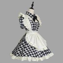 Naujas raudonos katės kambarinės apranga lolita minkšta mergaitė suknelė loli tarnaitė uniforma cosplay anime cosplay S juoda