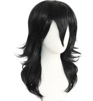 Mano Herojų Akademija Shouta Aizawa Juodi Banguoti Garbanoti Perukas Cosplay Kostiumas Boku no Hero Academia Karščiui Atsparus Plaukas Vyrams Moterims Perukai S juoda