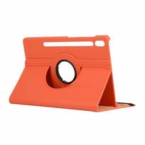 Skirtas Samsung Galaxy Tab S8 11 S8 Plus 12.4 2022 Case 360 ​​laipsnių besisukantis stovo planšetinio kompiuterio dangtelis, skirtas Galaxy Tab S8 Ultra 5G 14,6 colio dėklui Tab S7 11 inch oranžinė