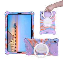 Planšetinio kompiuterio dėklas, skirtas Samsung Galaxy Tab A7 10,4 colio 2020 T500 Funda stovo dangtelis, skirtas Tab A 8,0 S5e S6 A8 10,5 colio Lite T220 P610 dėklas Tab S6 SM-T860 T865 violetinė