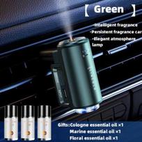 Auto elektrinis oro difuzorius Aroma Car Oro Vent Drėkintuvas Migla Aromaterapija Automobilių Oro gaiviklis Kvepalai Kvepalai Automobiliai žalia